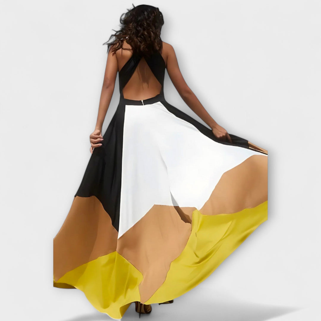 Nava - Dlouhé šaty s odhaleným zády