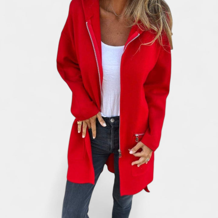 Tereza – Dámská mikinová bunda s kapucí