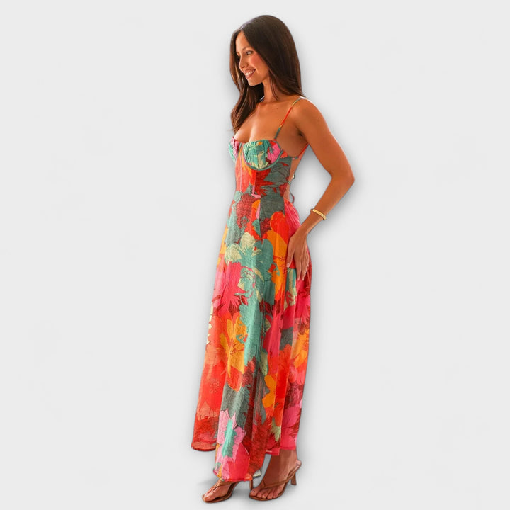 Audrey - Šaty s květinovým potiskem pro ženy - Stylové a přitažlivé