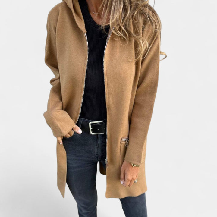 Tereza – Dámská mikinová bunda s kapucí