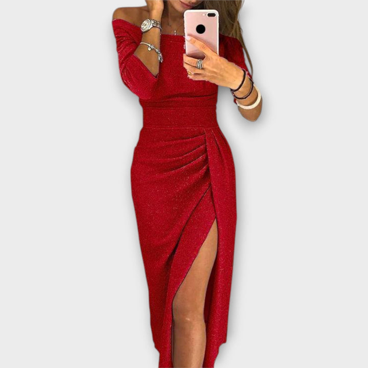 Lena - Elegantní šaty s odhalenými rameny