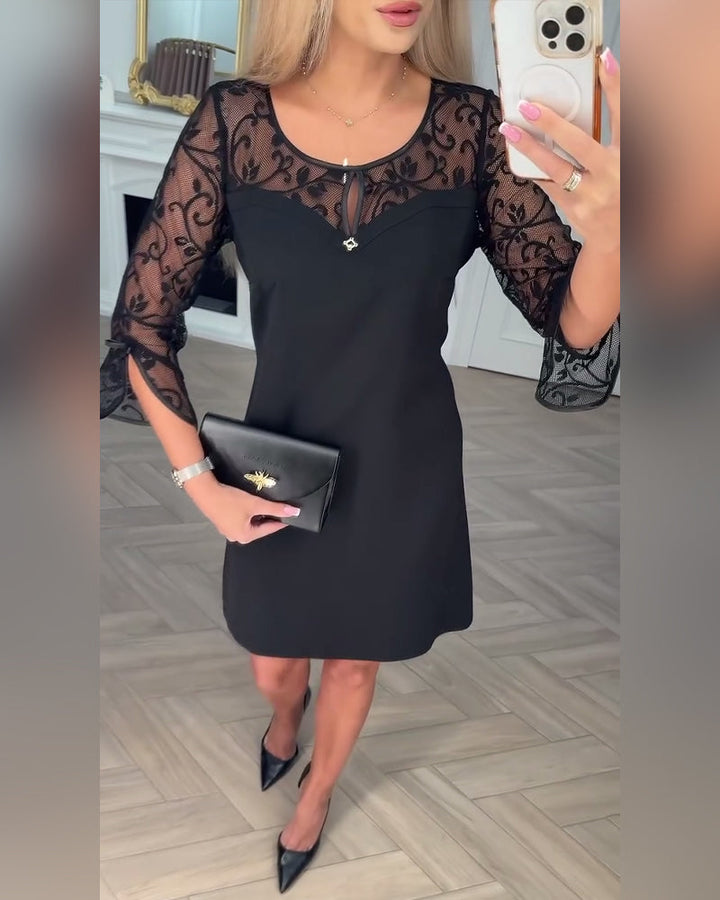 Elegantní patchworkové šaty