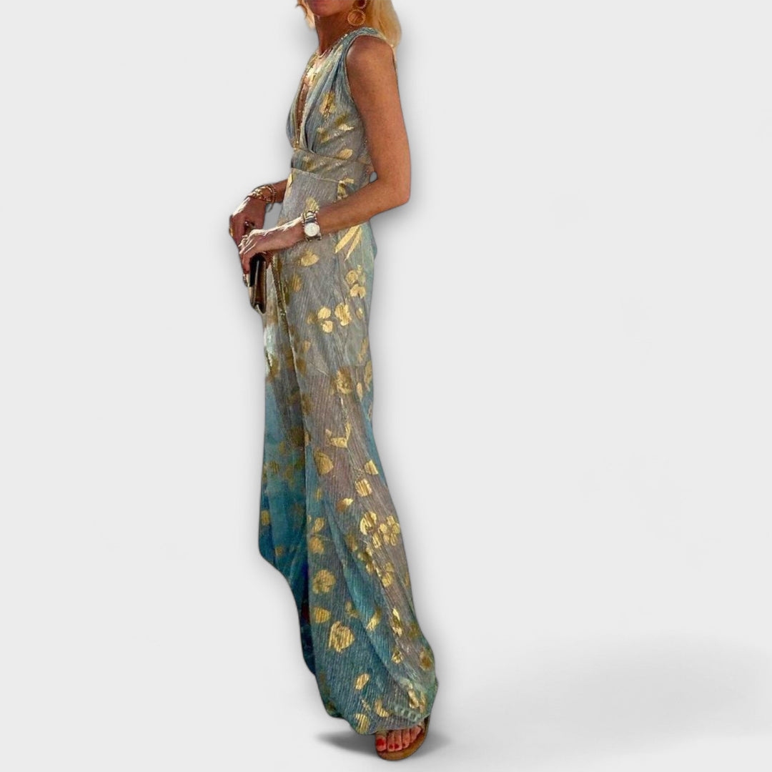 Šaty s V-výstřihem a detailními flitry