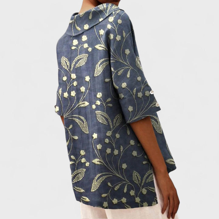 Lenka - Elegantní top s výstřihem do V