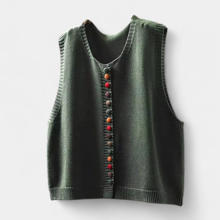 Karmen – Elegantní pletená vesta pro každodenní styl