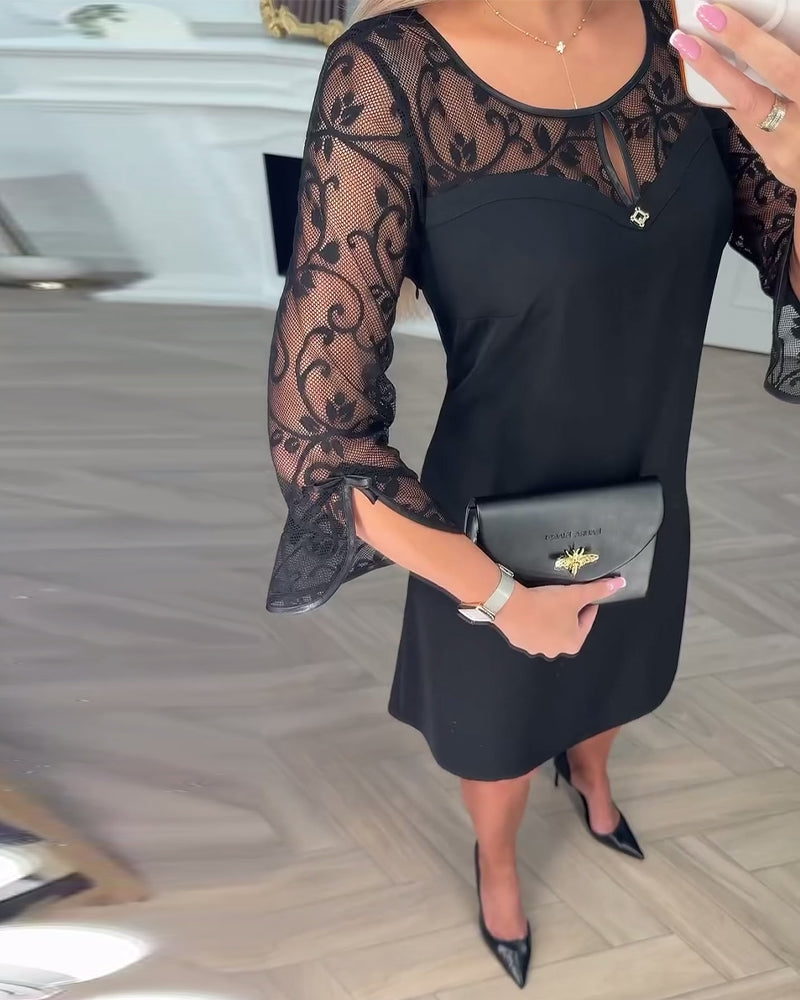 Elegantní patchworkové šaty