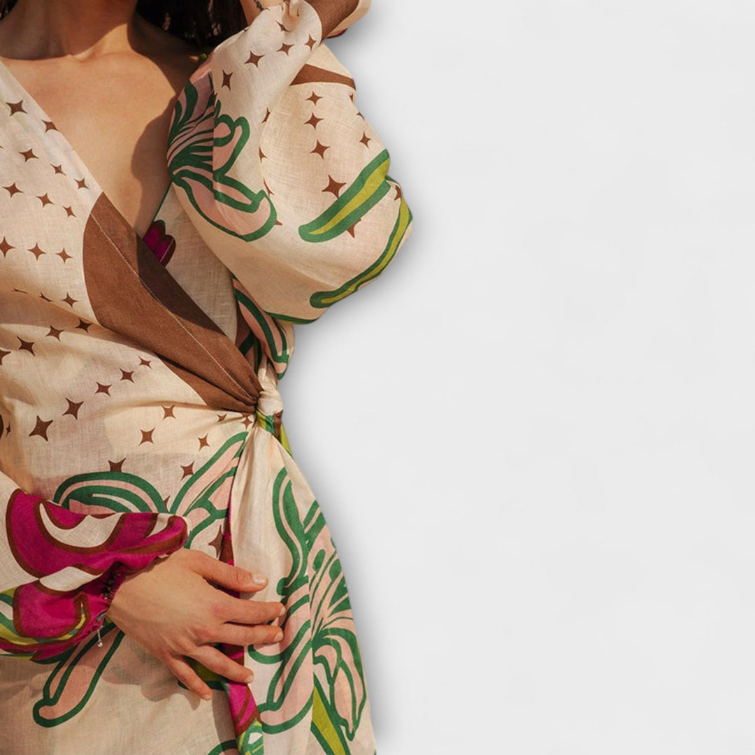 Tracey - Maxi šaty s vázáním