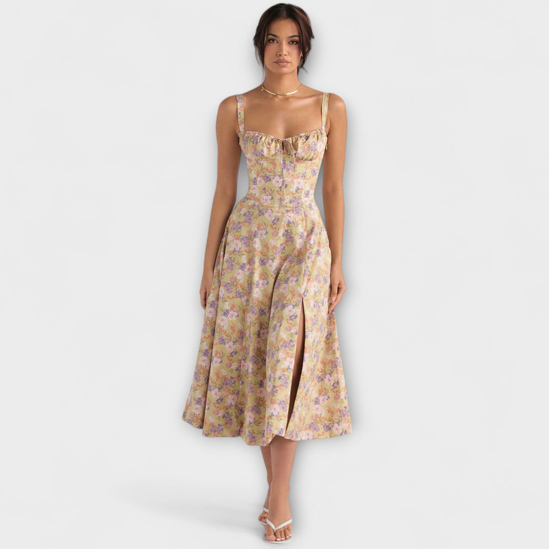 Zipporas - Přizpůsoben dress s moderním jarním květinovým potiskem