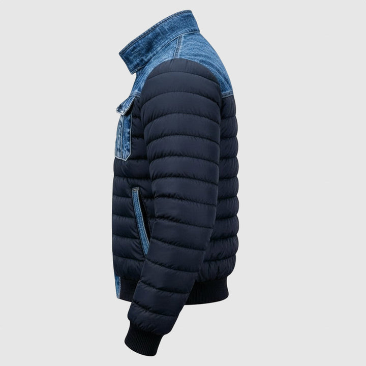 Jakub – Pánská prošívaná džínová bunda